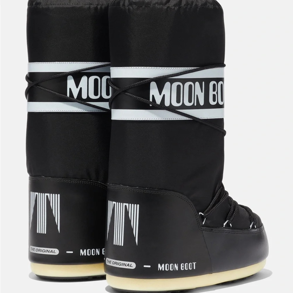 🎉HP🎉Moon Boot Icon Black Nylon Boots - Picture 2 of 5